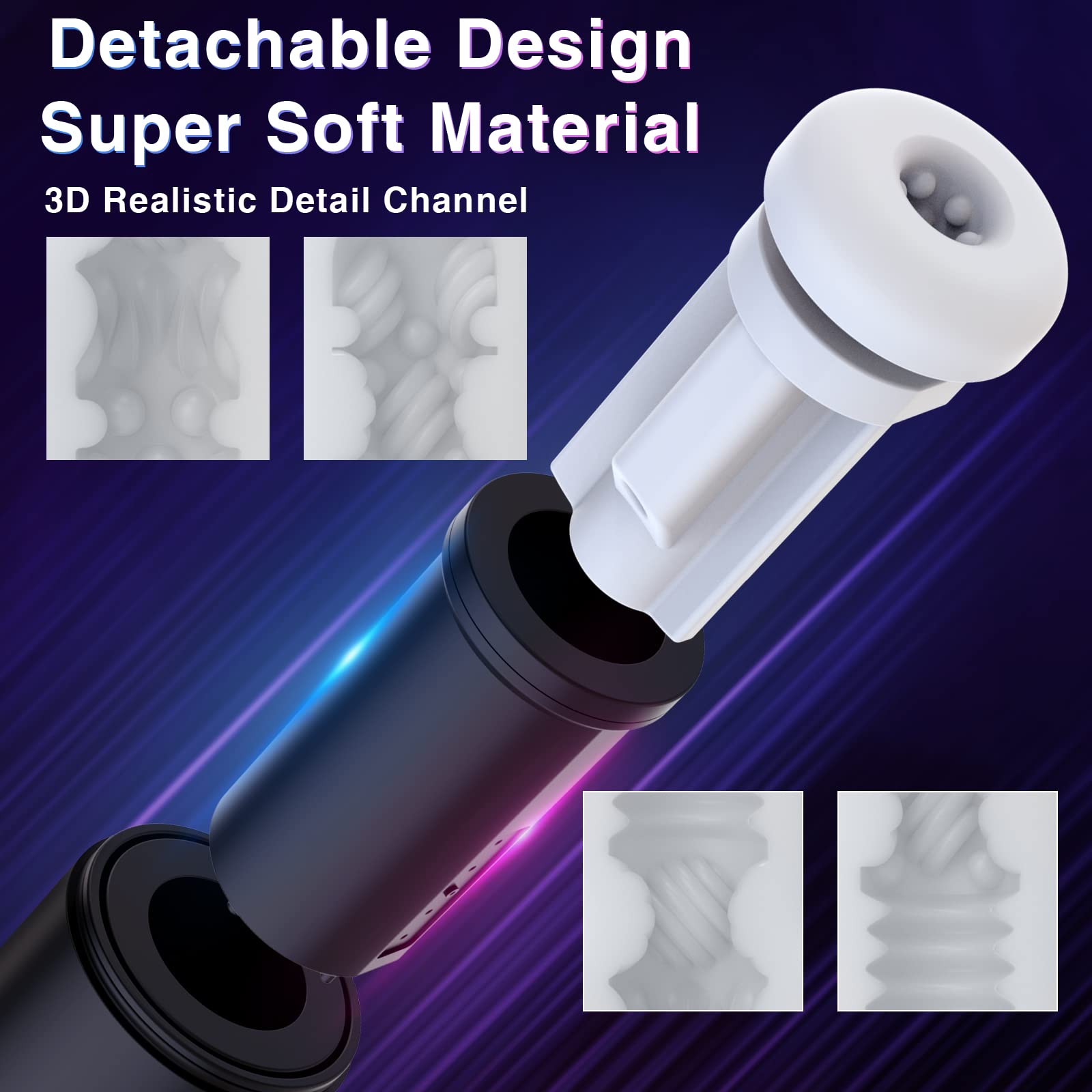 Electric Male Masturbator Cup Sex Toys Men Penis Pump Adult Oral Sex Machine with Vibrating Sucking Thrusting Modes Pocket Pussy Blowjob Stimulation