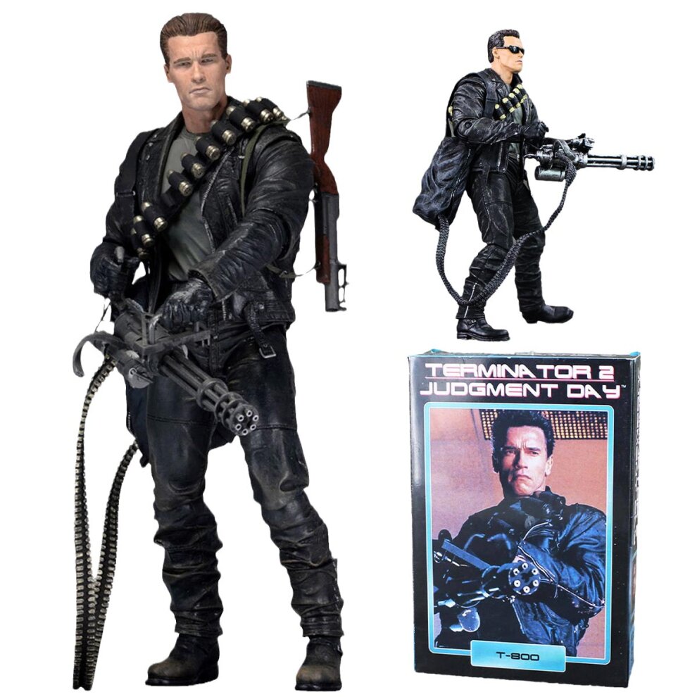 NECA Action Figure Terminator 2 Judgment Day T-800 Ultimate Arnold Collectible Model Toy Gift 7 Inches