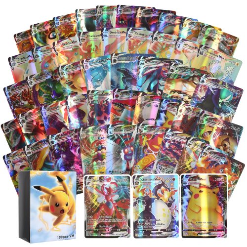 Pokemon Card 100PCS Vmax Shining Trading Card Kid Battle Game Toy Gift