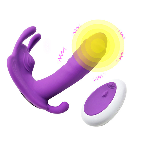 Remote Wearable Panties Dildo Vibrator G-Spot Massager Dildo Sex Toys Clitoris Thrusting Massager for Women Couple