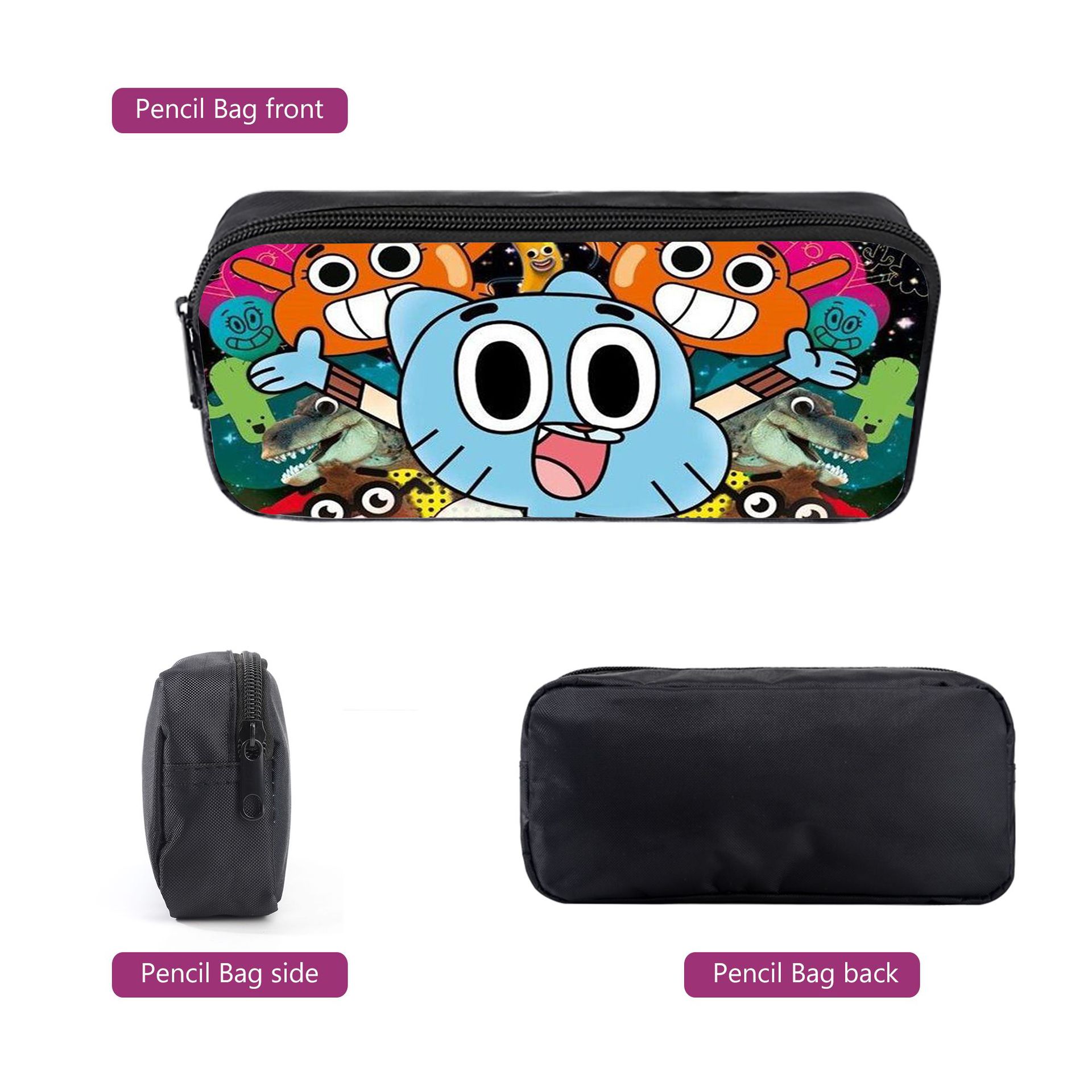 (Style A) The Amazing World Of Gumball Kids Backpack Cartoon Character School Bag