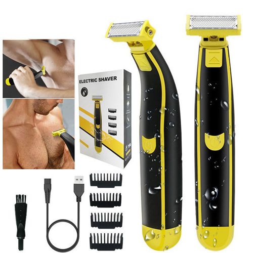Portable Waterproof Mens Shaver USB Chargeable Razor for Wet and Dry Grooming