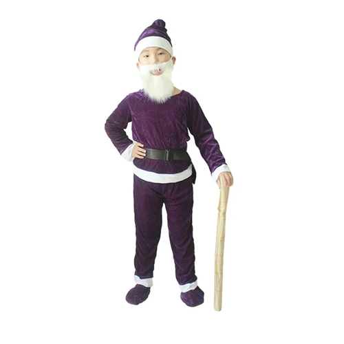 (Red M) Seven Dwarf Snow Costume Fairy Elf Holiday Santa Adult Children Kids Carnival Stage Xmas Halloween Group Match Outfit Party Gift For Kids Boys Girls