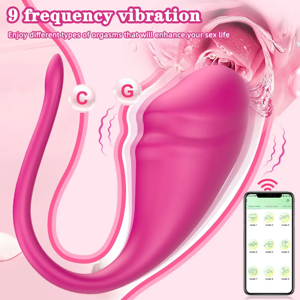 Vibrator for Women Wearable Love Egg APP Control G Spot Dildo Wireless Bluetooth Vagina Clitoris Stimulator Masturbation Female Adult Sex Toys Sexy