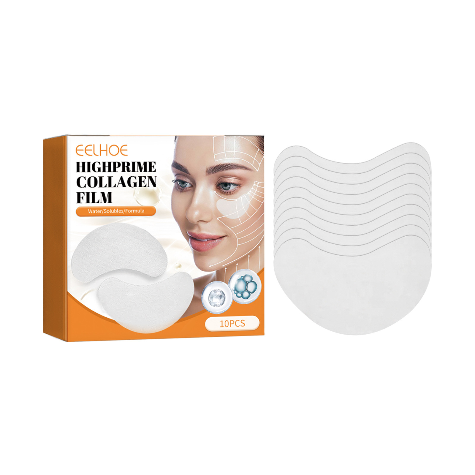 EELHOE Collagen Eye Mask Film Anti Wrinkles Remove Dark Circles Nourish Mask Moisturizing Lift Firming Skin Eyes Care