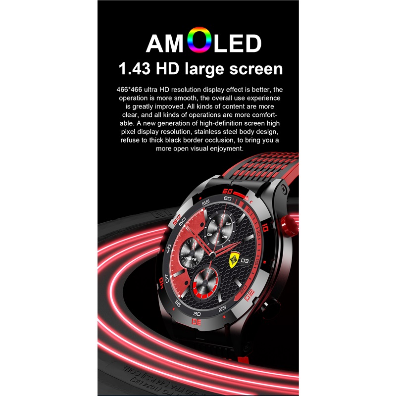 Outdoor Sports Mens Smart Watch Bluetooth Call SOS Emergency Smart Watch Sports Waterproof Watch