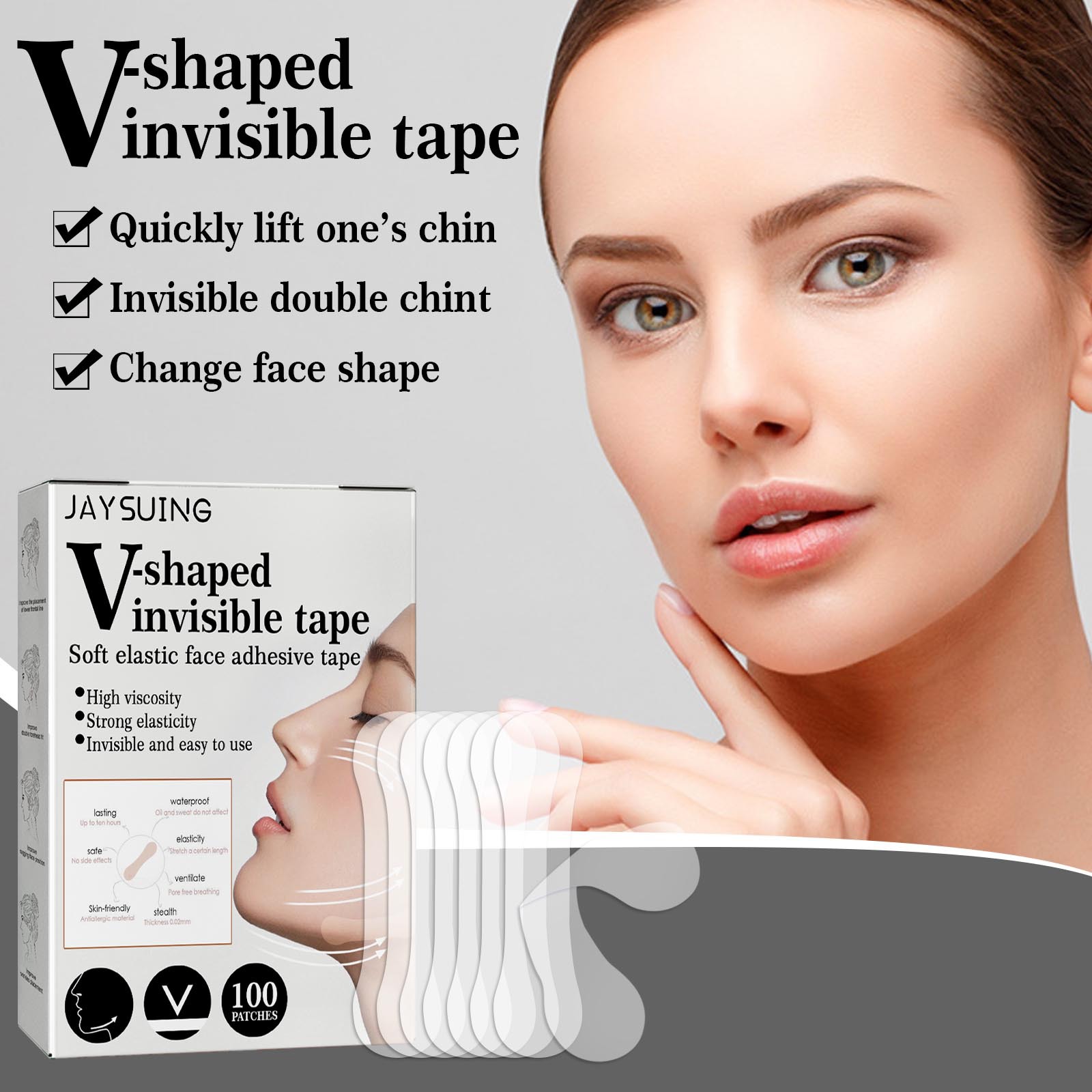 (1 PC) Invisible Face Lift Patch Anti Wrinkle Sticker Silicone Face Forehead Neck Skin Care Lifting Patch Anti Aging Facial Firming Pad Skin Care