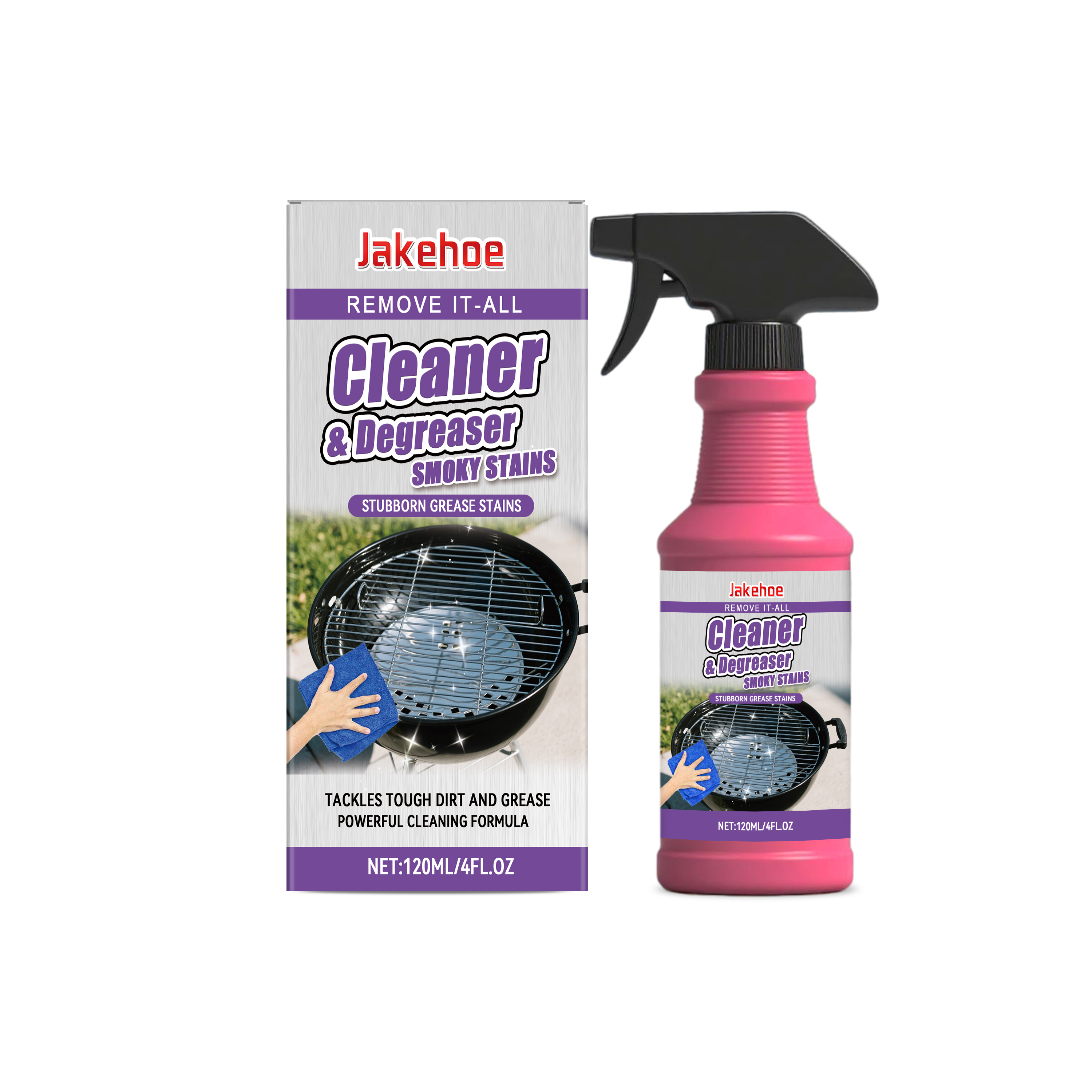 Barbecue Grill And Pan Cleaner Powerful Cleaning Solution For Removing Stubborn Grease And Burnt-On Residue From Grills And Pans ﻿