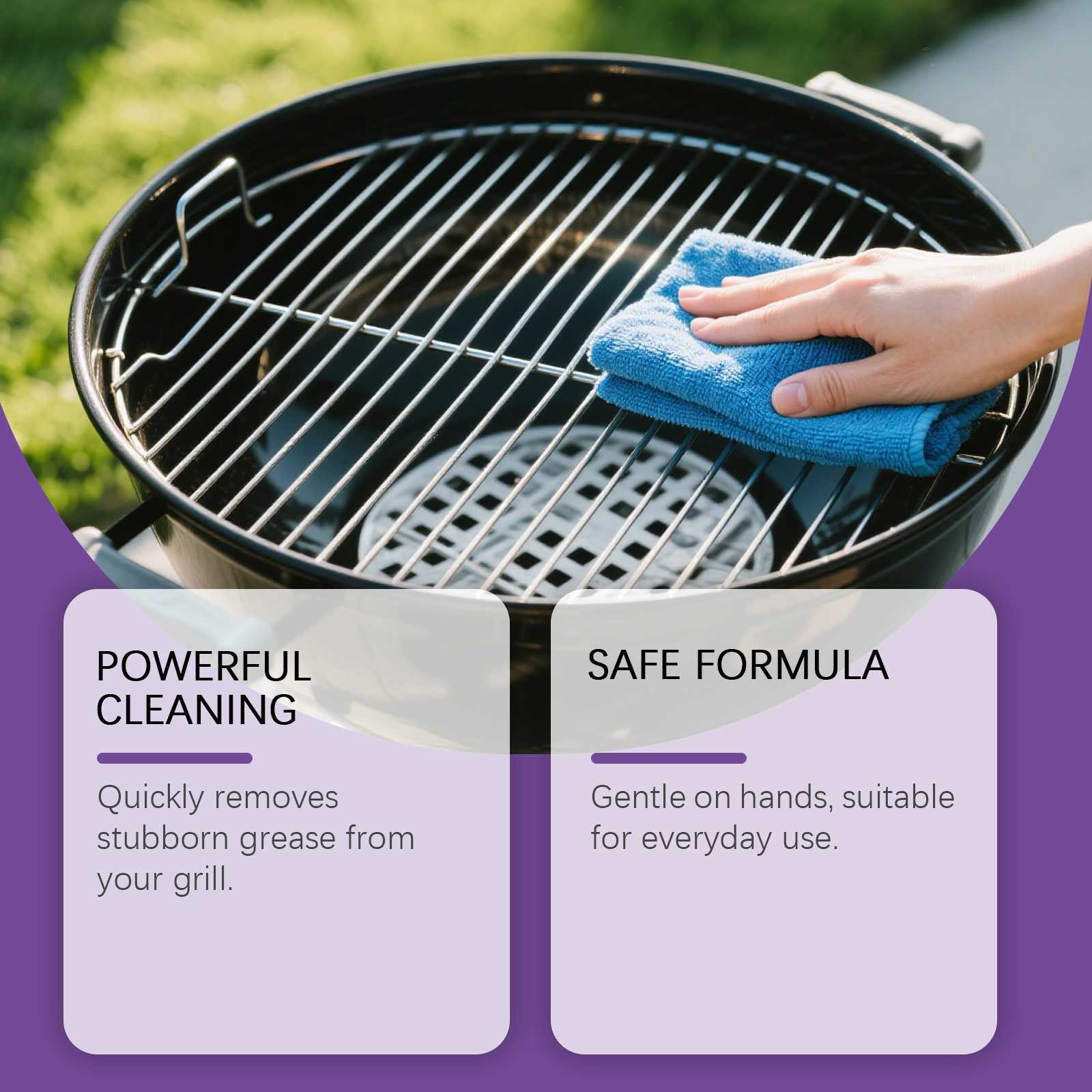 Barbecue Grill And Pan Cleaner Powerful Cleaning Solution For Removing Stubborn Grease And Burnt-On Residue From Grills And Pans ﻿