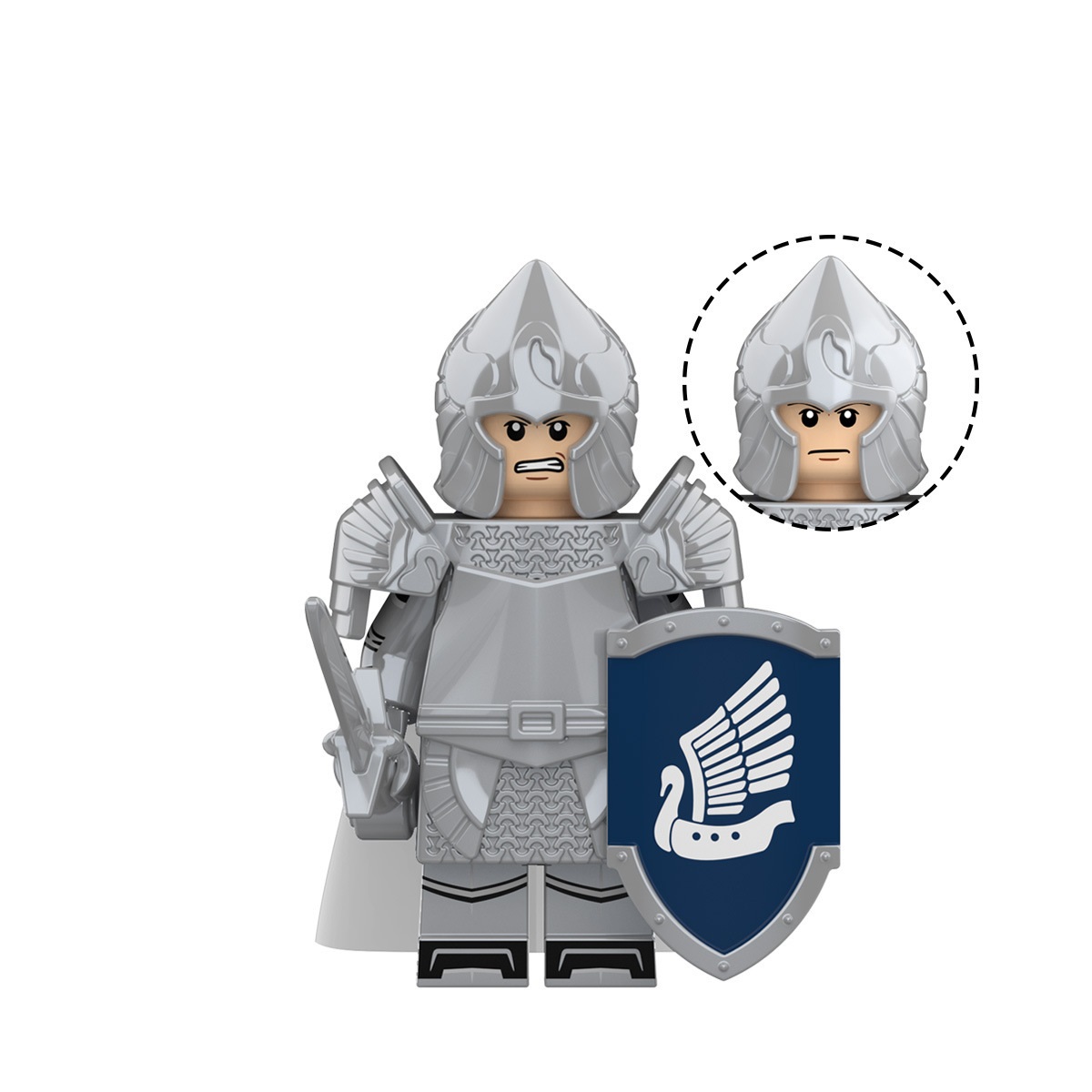 (Soldier A) Medieval Soldiers Army Toys Building Blocks Set Military Mini Figures Strategy Play and Display Collection for Imaginative War Games for Kids