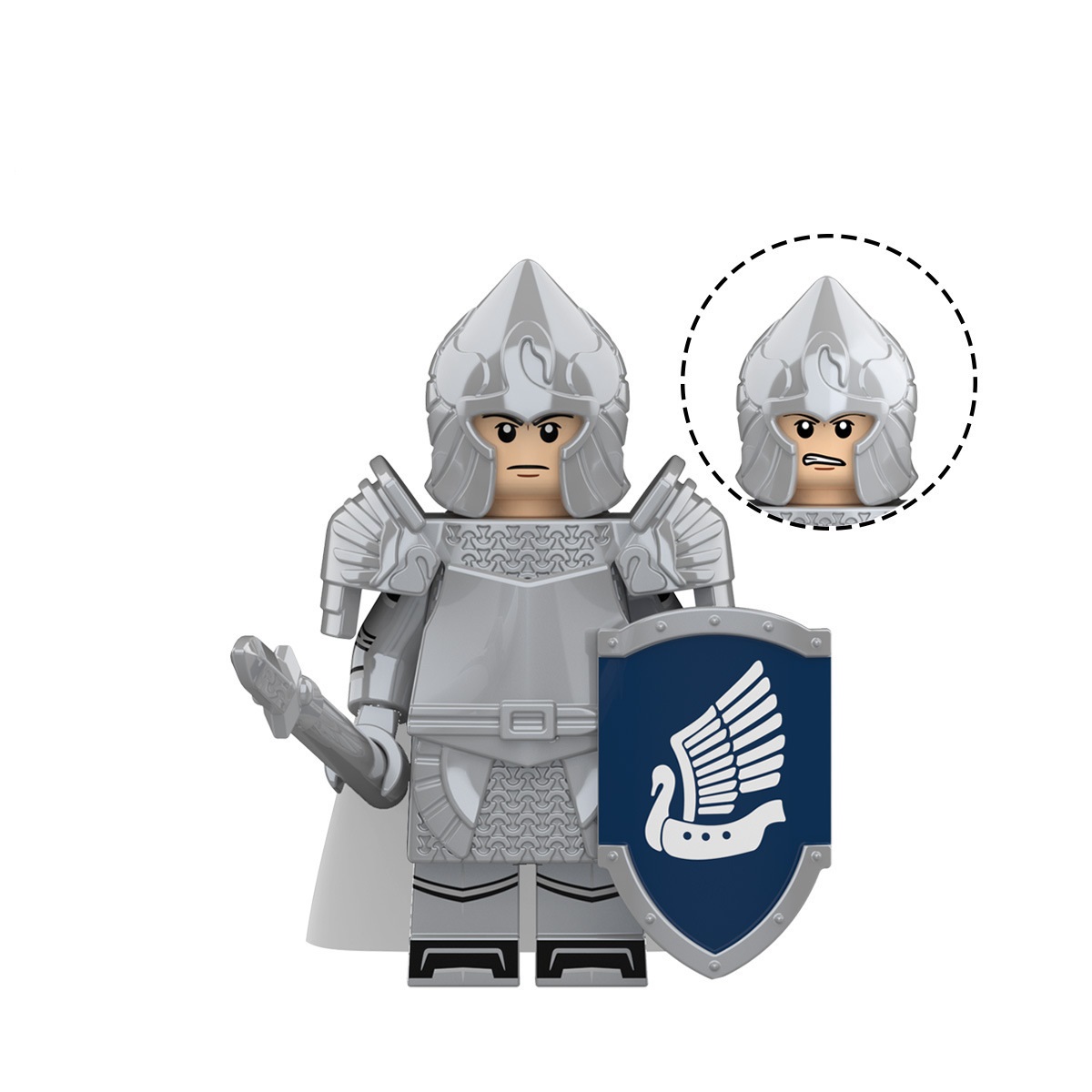 (Soldier A) Medieval Soldiers Army Toys Building Blocks Set Military Mini Figures Strategy Play and Display Collection for Imaginative War Games for Kids