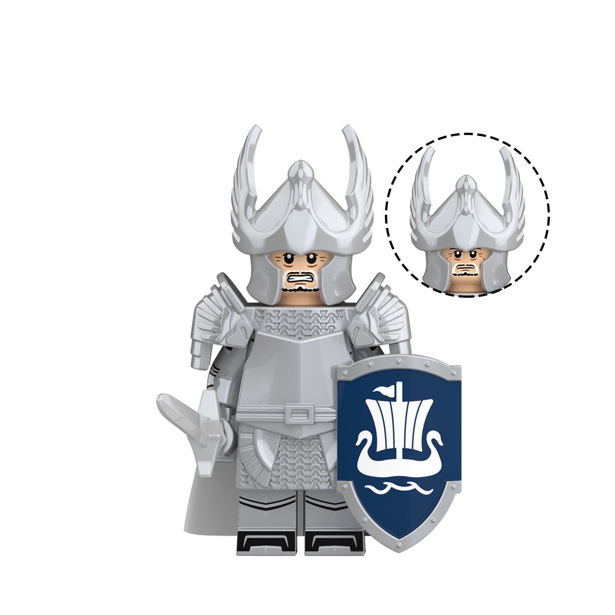 (Soldier A) Medieval Soldiers Army Toys Building Blocks Set Military Mini Figures Strategy Play and Display Collection for Imaginative War Games for Kids