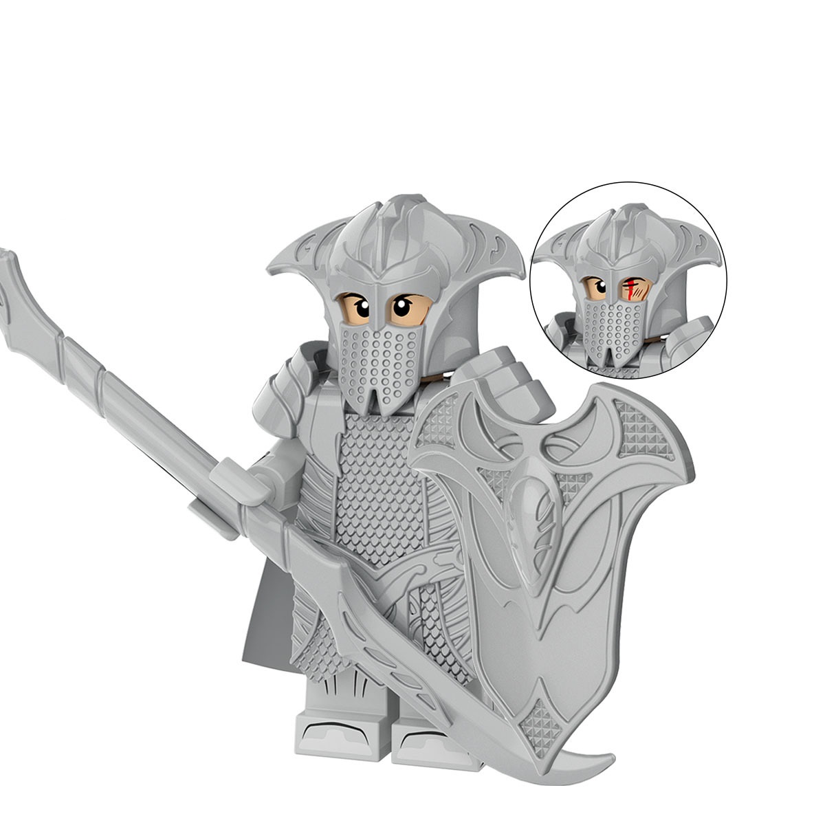 (Soldier A) Medieval Soldiers Army Toys Building Blocks Set Military Mini Figures Strategy Play and Display Collection for Imaginative War Games for Kids