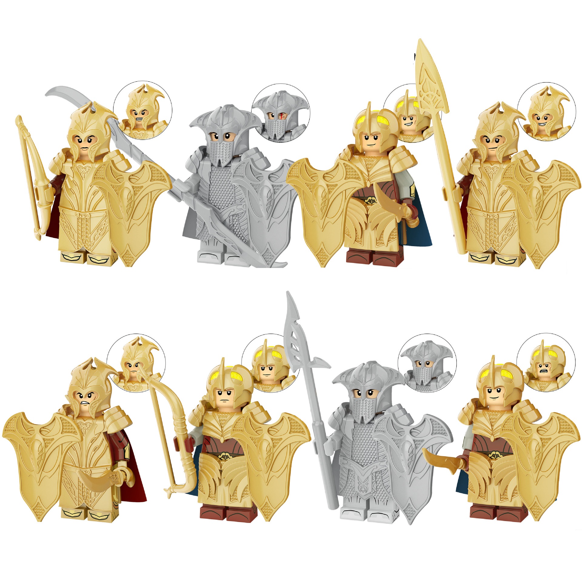 (Soldier A) Medieval Soldiers Army Toys Building Blocks Set Military Mini Figures Strategy Play and Display Collection for Imaginative War Games for Kids