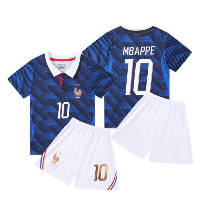 (Adult XL) 2026 World Cup France 10 Mbappe Football Shirt Kit Adults Kids Teens All Sizes