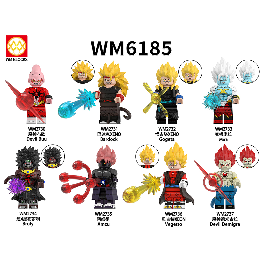 (Style I) Toys Kids Dragon Ball Building Blocks Anime Character Minifigures Series Handmade Mini Doll Christmas Gifts