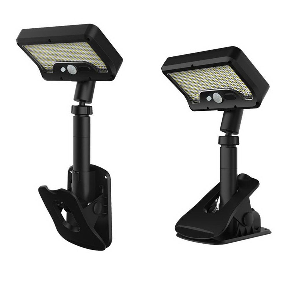 Portable Clip On Solar Lights Outdoor with Motion Sensor New 92 LEDs 3 Lighting Modes Garden Fence Lights Patio Camping