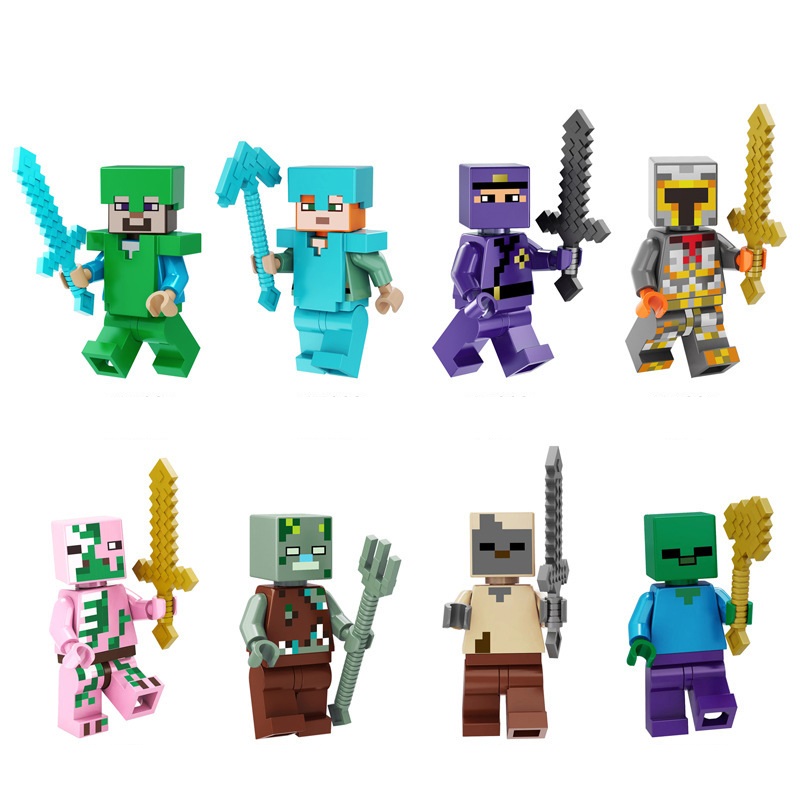 Game Minifiures My World Model Building Blocks Construction Toy Christmas Gifts Creative Idea Education Brick