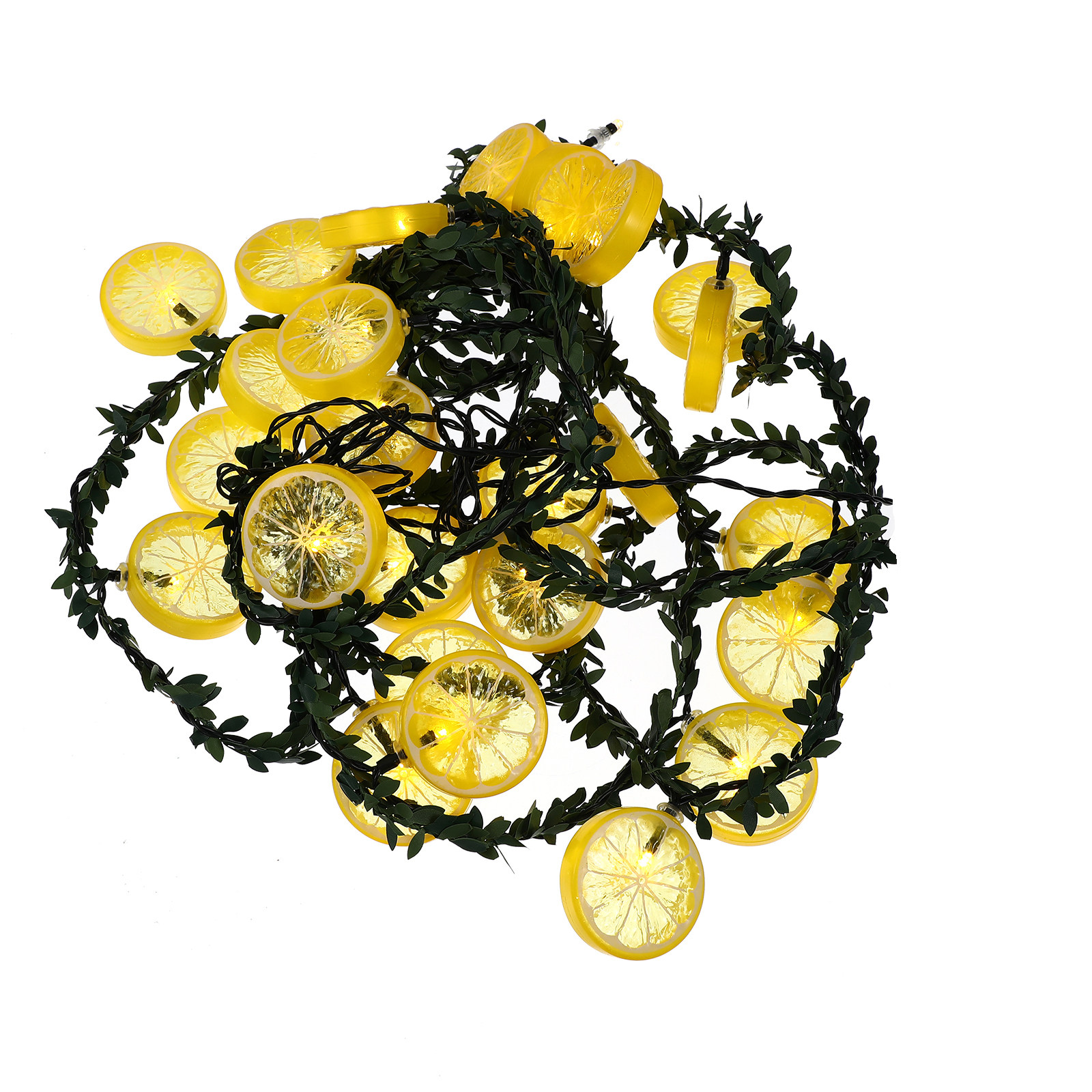 (500x5cm) 1Pcs LED Solar String Light Simulated Lemon Vine Decoration Outdoor Garden Yard Balcony Warm Lighting Eco Friendly Reusable