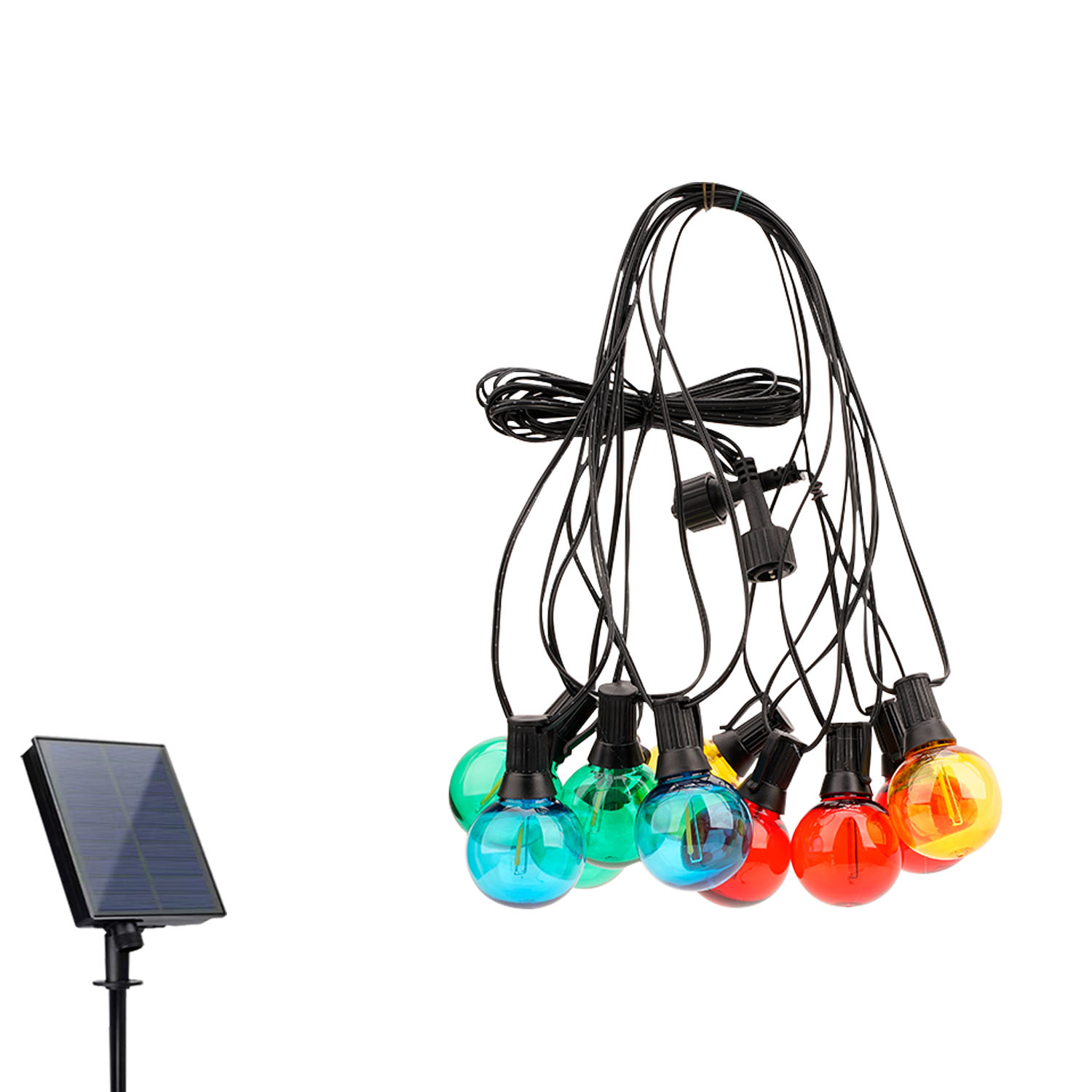 (7.5Meters) Power Bulb String Light Outdoor Waterproof IP44 Decoration For Party Bar Amusement Park Ornament RGB Lighting 
