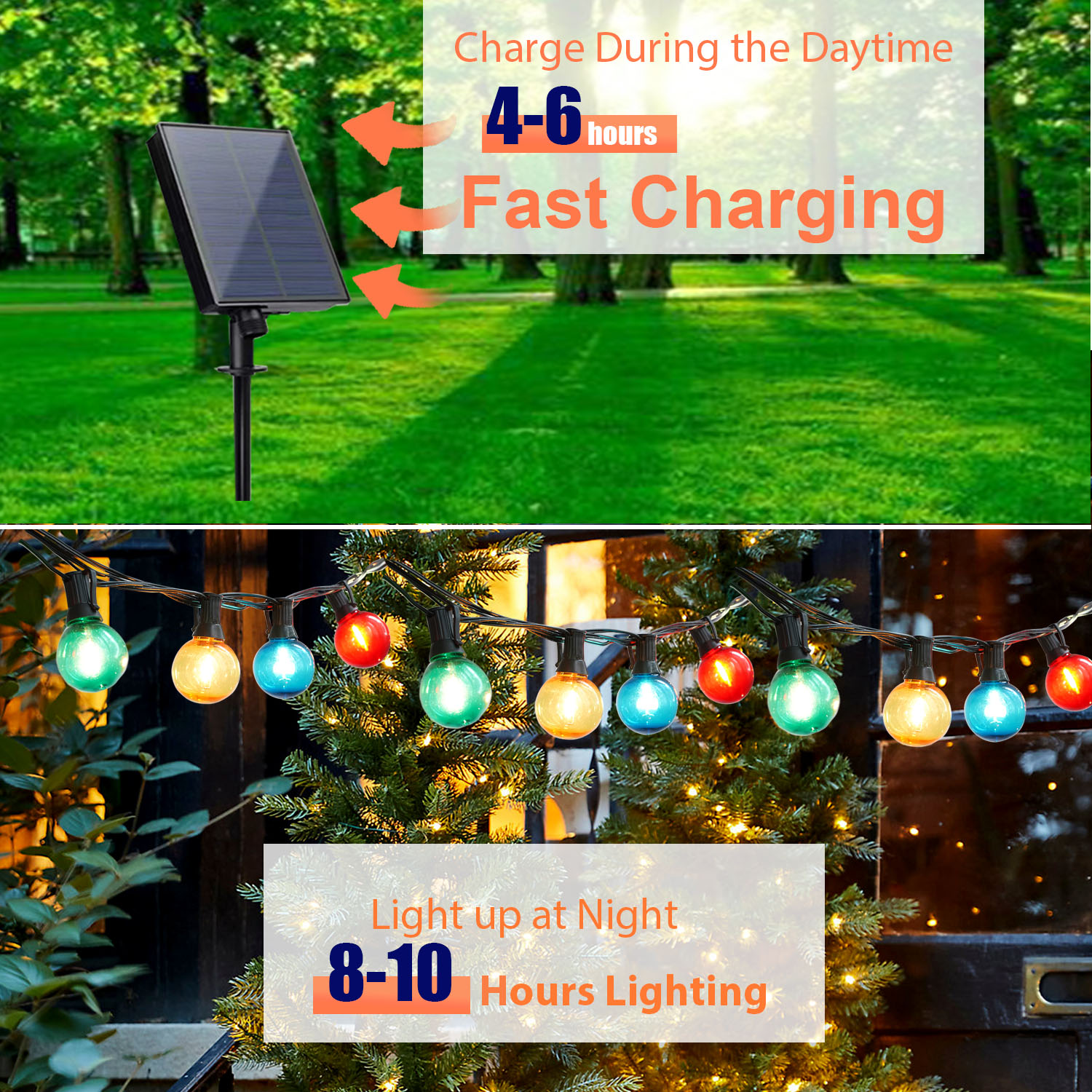 (7.5Meters) Power Bulb String Light Outdoor Waterproof IP44 Decoration For Party Bar Amusement Park Ornament RGB Lighting 