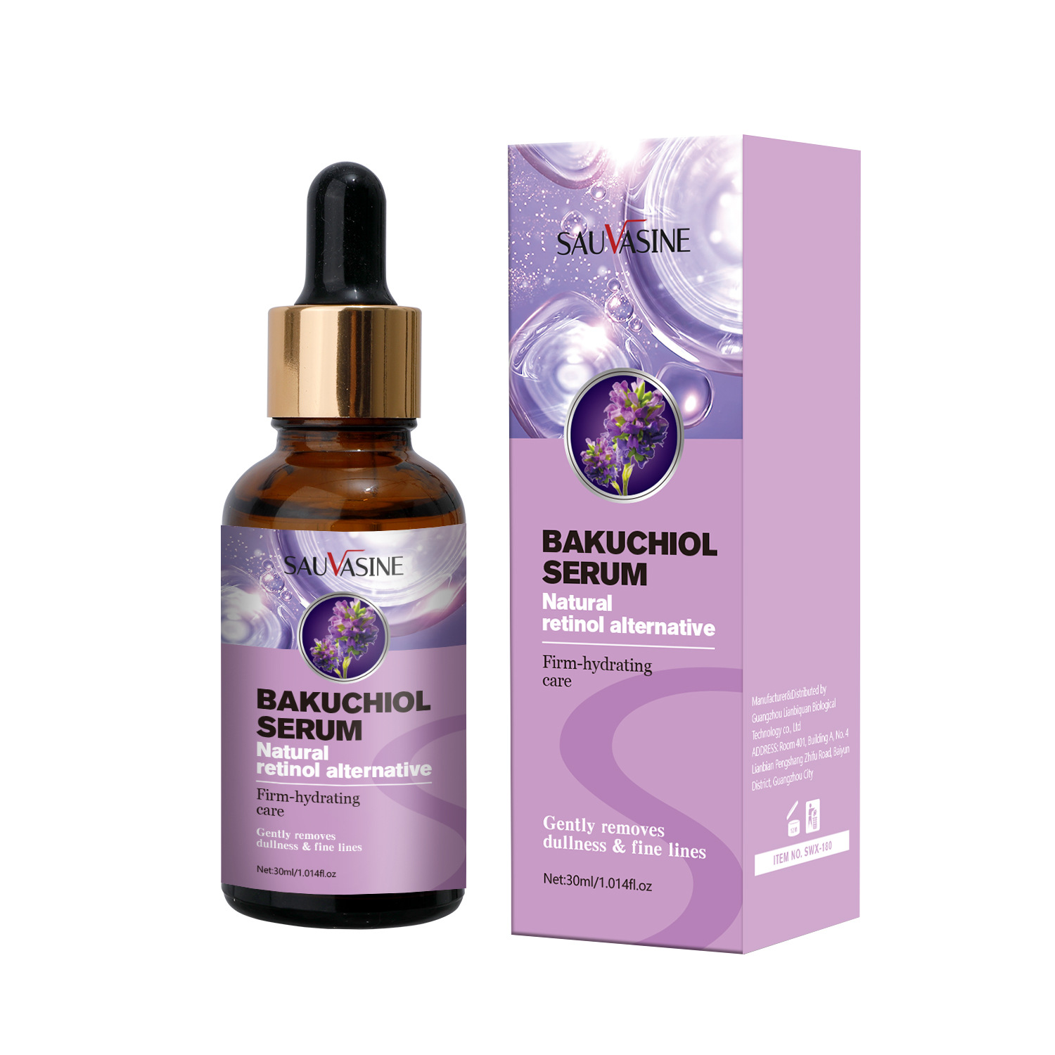Bakuchiol Serum For Anti Aging Wrinkle Reduction Skin Smoothing Firming Daily Face Care Treatment 30ml