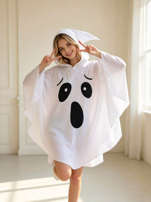 White Bat European And American Party Character Ghost Witch Cosplay Elf Outfit Halloween Costume