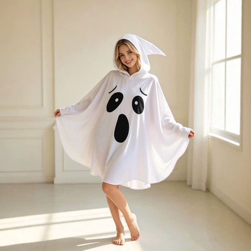 White Bat European And American Party Character Ghost Witch Cosplay Elf Outfit Halloween Costume