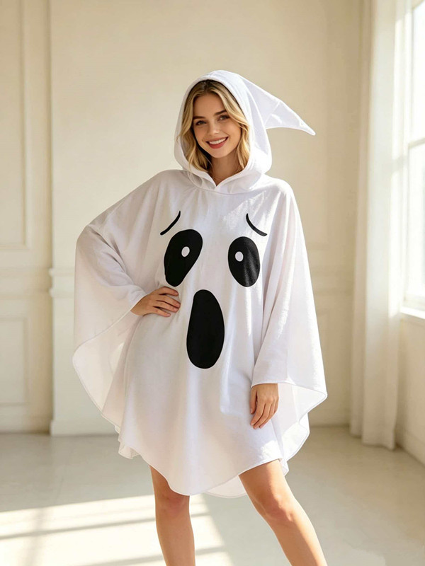 White Bat European And American Party Character Ghost Witch Cosplay Elf Outfit Halloween Costume
