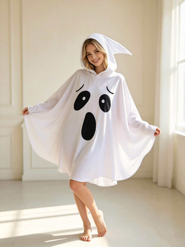 White Bat European And American Party Character Ghost Witch Cosplay Elf Outfit Halloween Costume