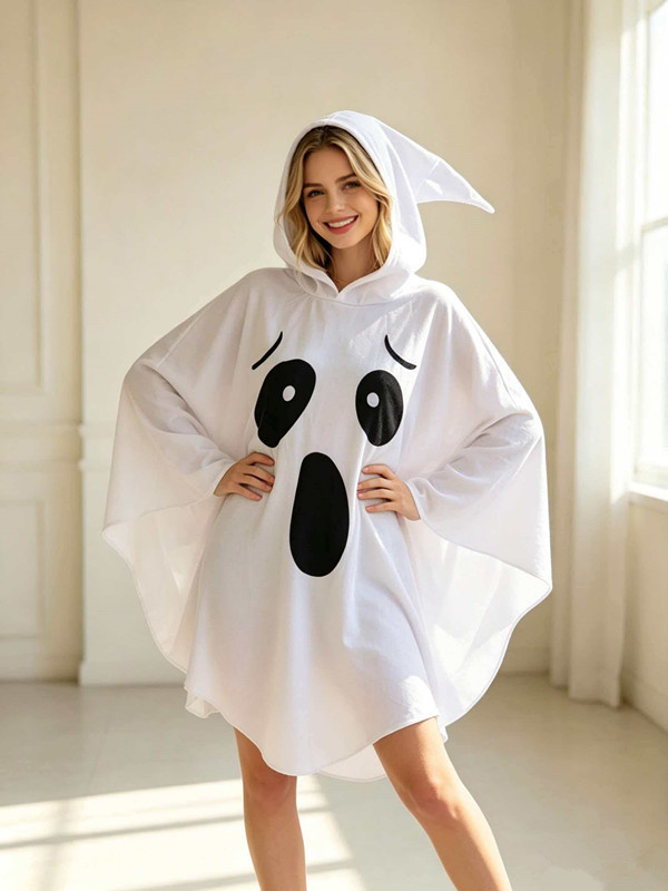 White Bat European And American Party Character Ghost Witch Cosplay Elf Outfit Halloween Costume