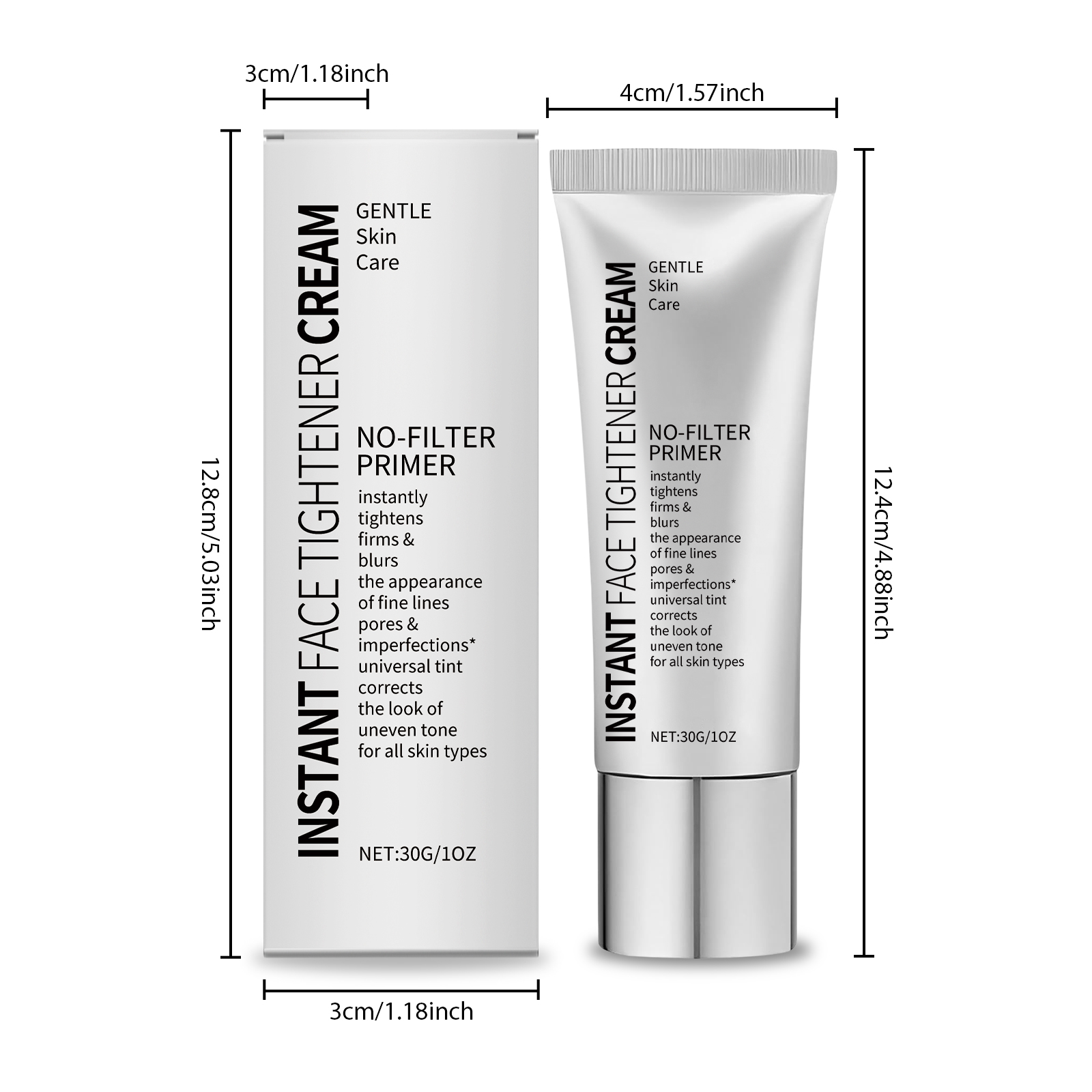 Facial Skin Primer Cream Hydrating Moisturizing Deep Nourishing Mild Repair Fine Lines Skin Barrier Care