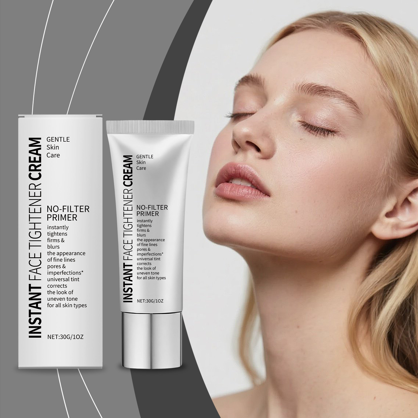 Facial Skin Primer Cream Hydrating Moisturizing Deep Nourishing Mild Repair Fine Lines Skin Barrier Care