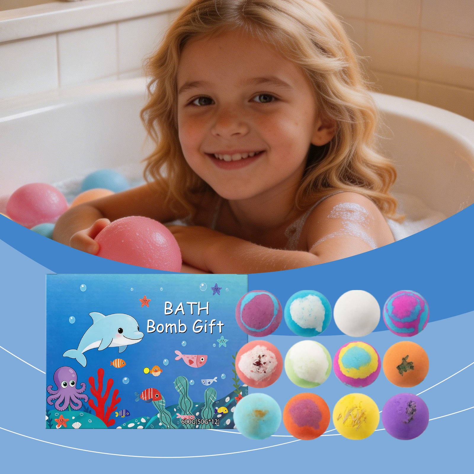 Doll Shaped Bath Salt Bomb Gift Set With Gentle Soothing Ingredients For Body Relaxation Daily Shower Use