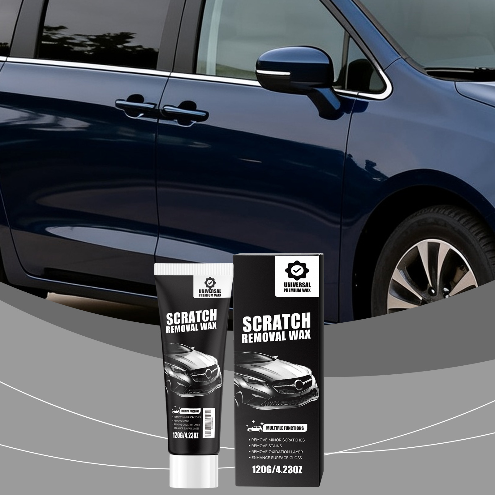 Car Scratch Care Cream Paint Polish Scratch Maintain Bright Gloss Shield Coating Portable Fix Auto Finish