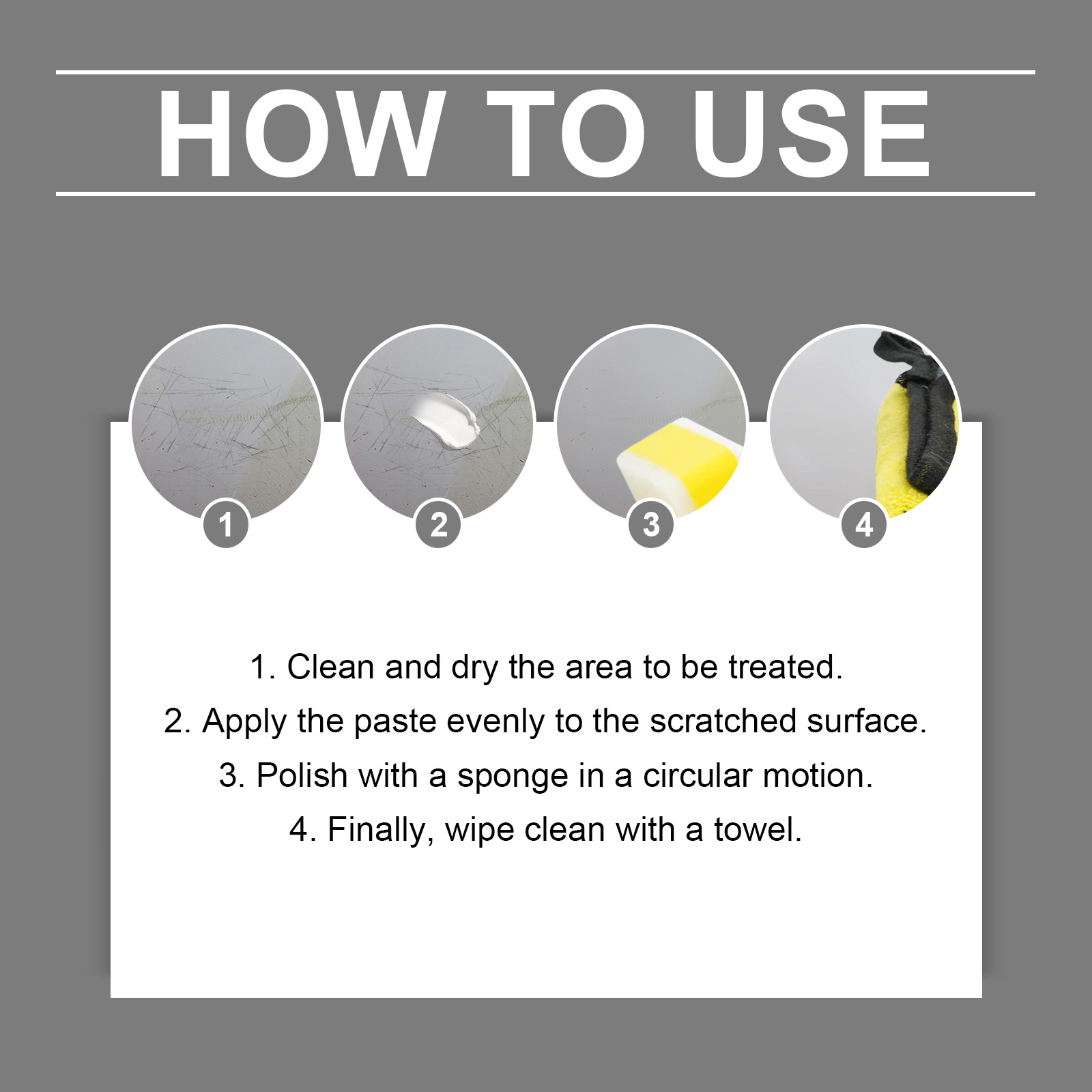 Car Scratch Care Cream Paint Polish Scratch Maintain Bright Gloss Shield Coating Portable Fix Auto Finish