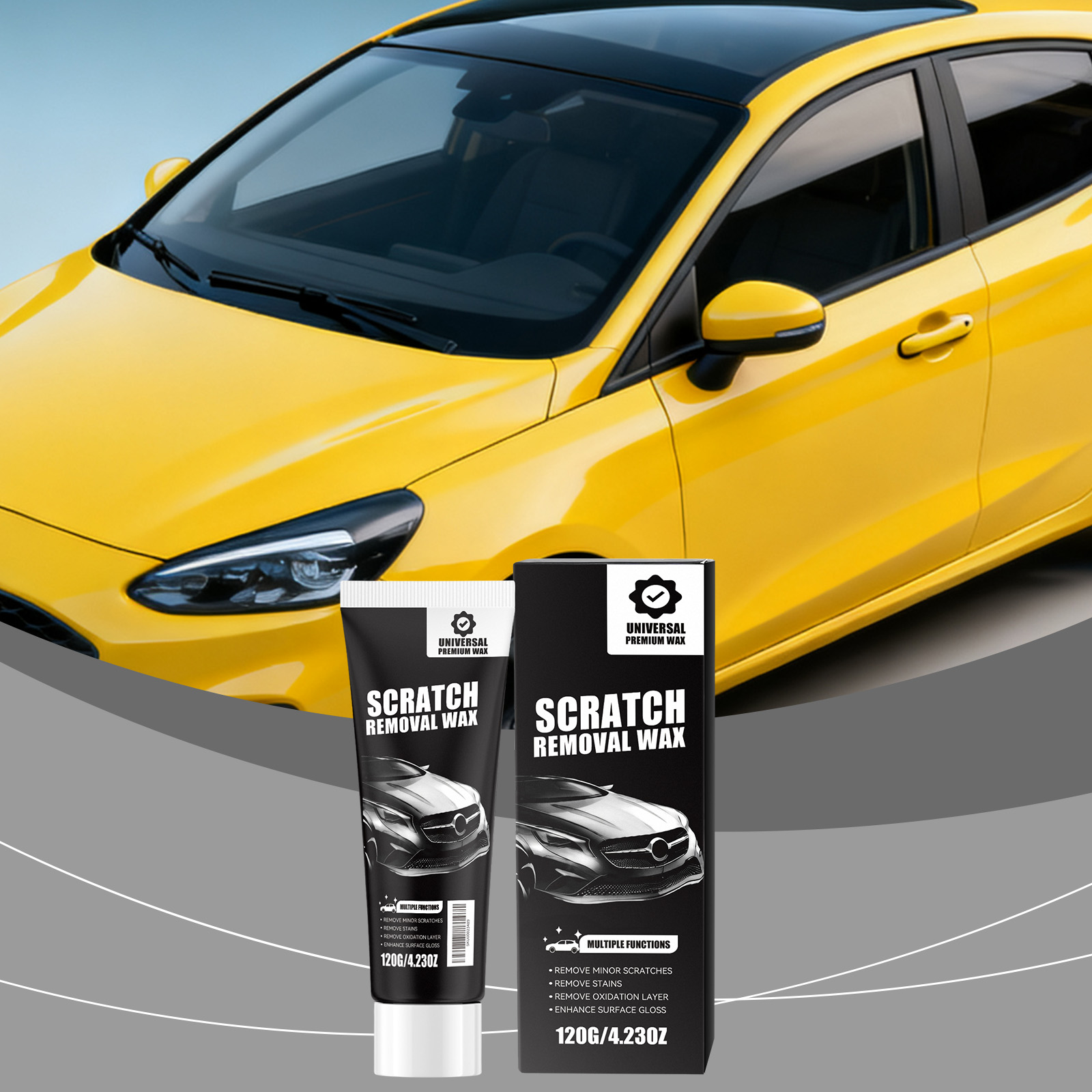 Car Scratch Care Cream Paint Polish Scratch Maintain Bright Gloss Shield Coating Portable Fix Auto Finish