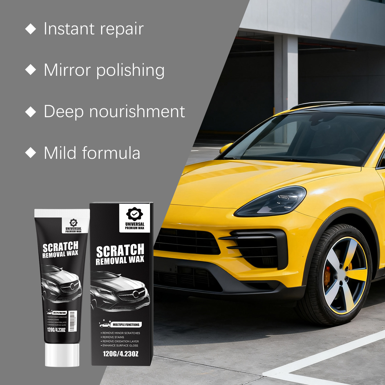Car Scratch Care Cream Paint Polish Scratch Maintain Bright Gloss Shield Coating Portable Fix Auto Finish