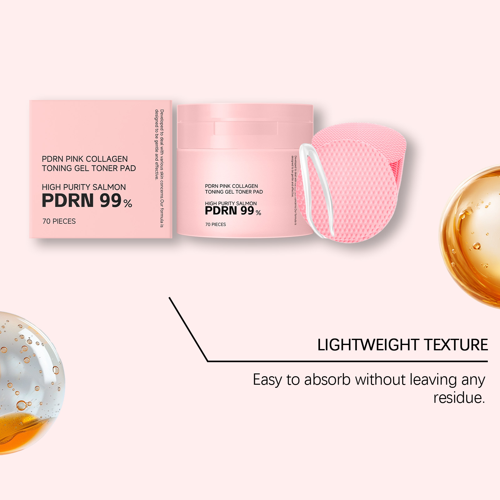 Collagen Soothing Essence Cotton Pad Moisturizing Hydrating Brightening Mild Ingredients Balance Skin Oil Daily Skin Care