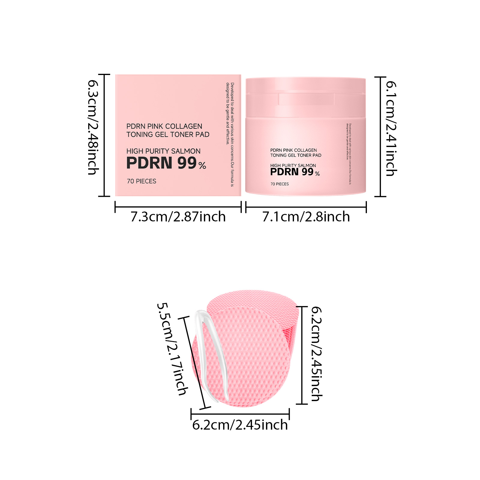 Collagen Soothing Essence Cotton Pad Moisturizing Hydrating Brightening Mild Ingredients Balance Skin Oil Daily Skin Care