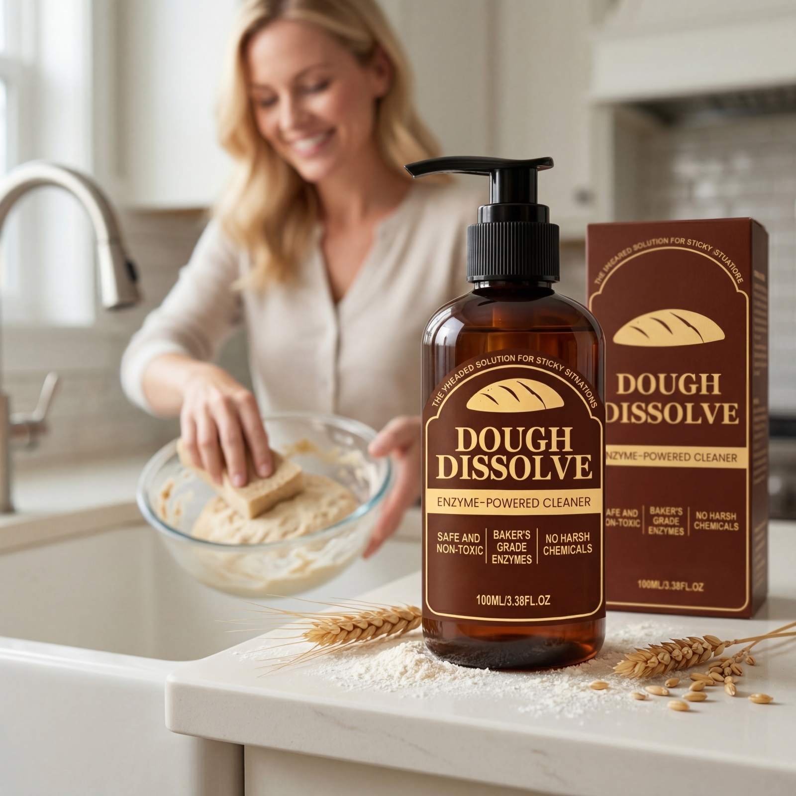 Dough Dissolver Neutral Formula Mild On Hands Easy To Rinse Food Grade Kitchen Cleaner For Pasta Processing