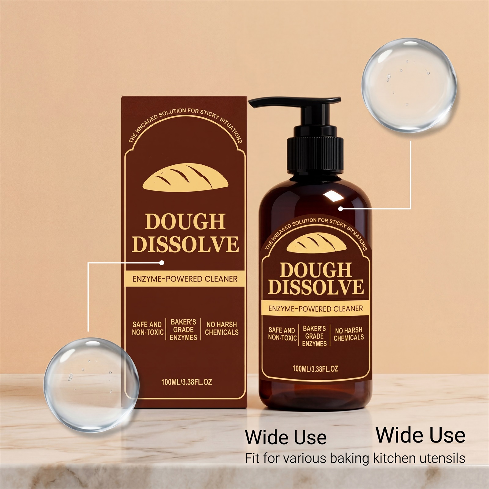 Dough Dissolver Neutral Formula Mild On Hands Easy To Rinse Food Grade Kitchen Cleaner For Pasta Processing