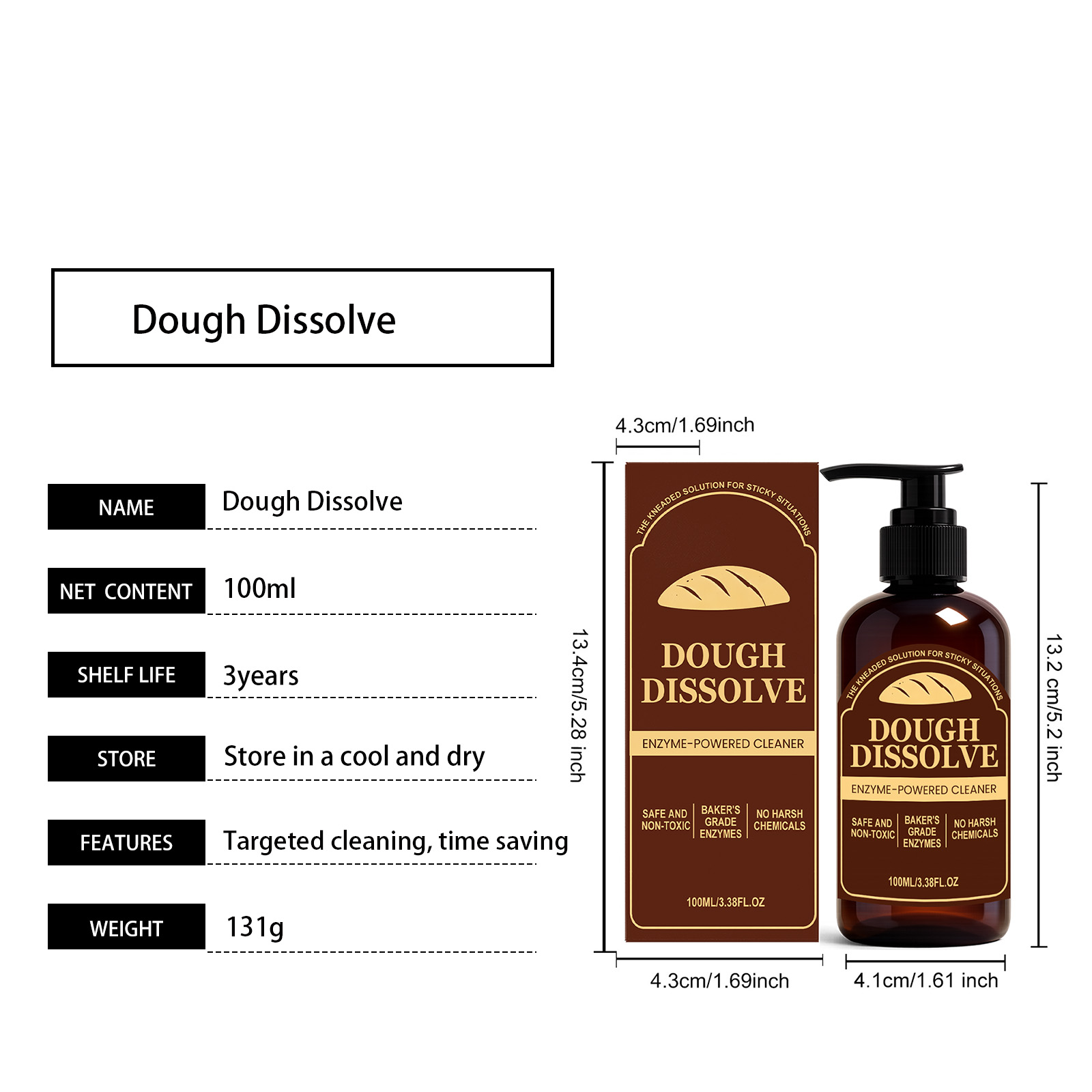 Dough Dissolver Neutral Formula Mild On Hands Easy To Rinse Food Grade Kitchen Cleaner For Pasta Processing