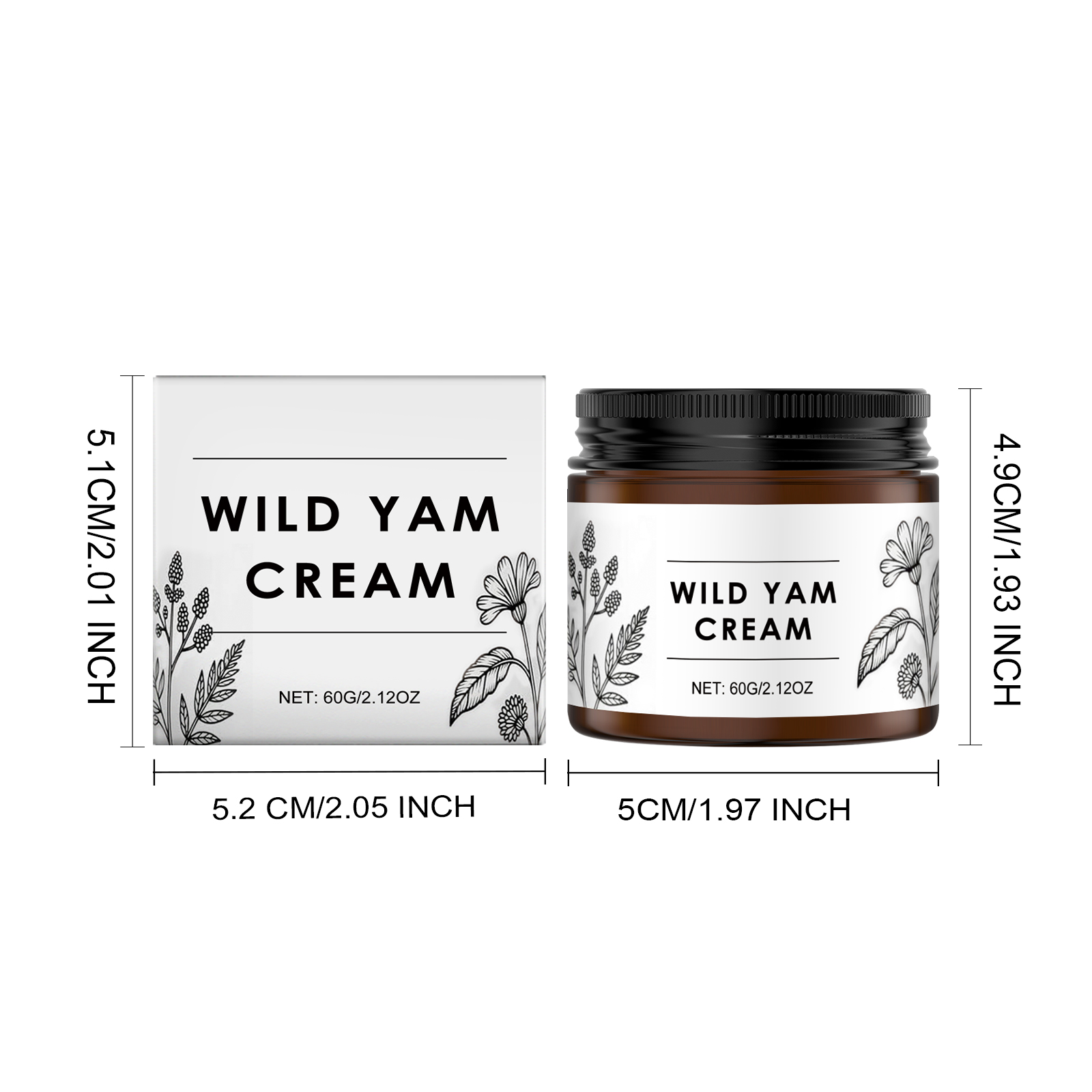Wild Yam Balancing Moisturizing Cream For Women Face Body Universal Quick Absorb Boost Skin Elasticity Bright Translucent Radiance
