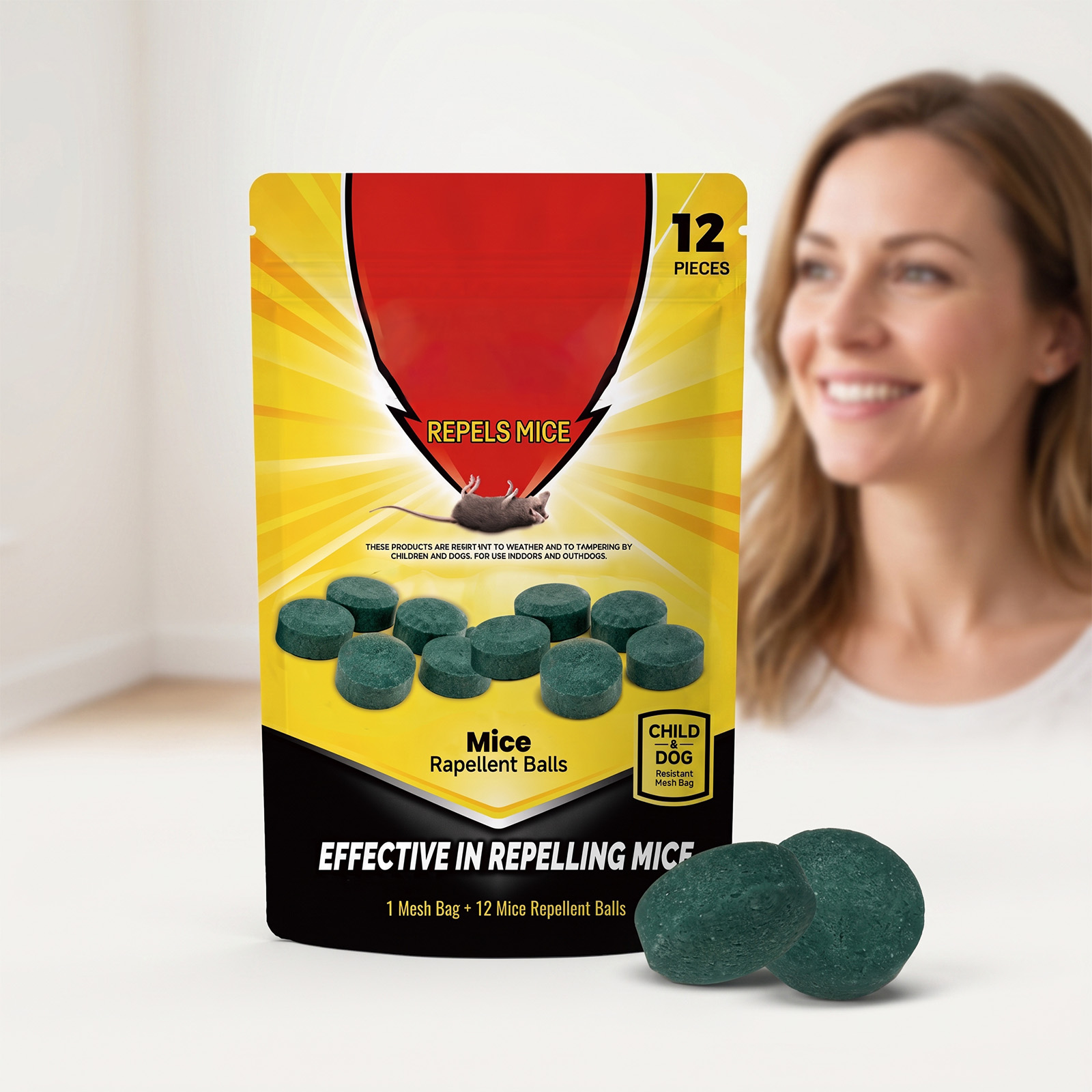 Rat Repellent Pellet Fresh Odor Rat Deterrent Bite Protection Anti Disturb Home Indoor Outdoor Multi Scene Supply