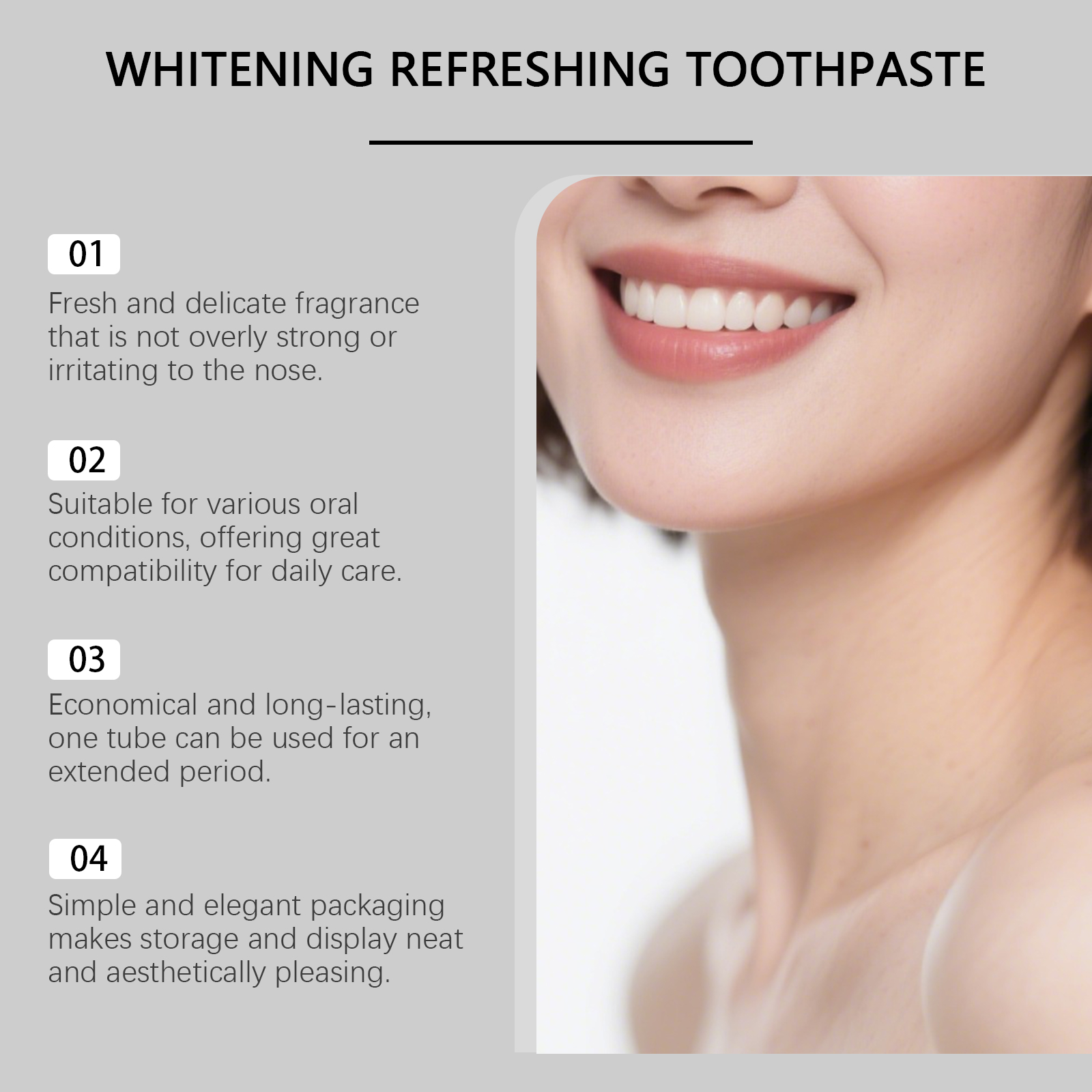 Fresh Breath Toothpaste Daily Mild Clean Care Remove Stains Clear Residues Oral Teeth Maintain