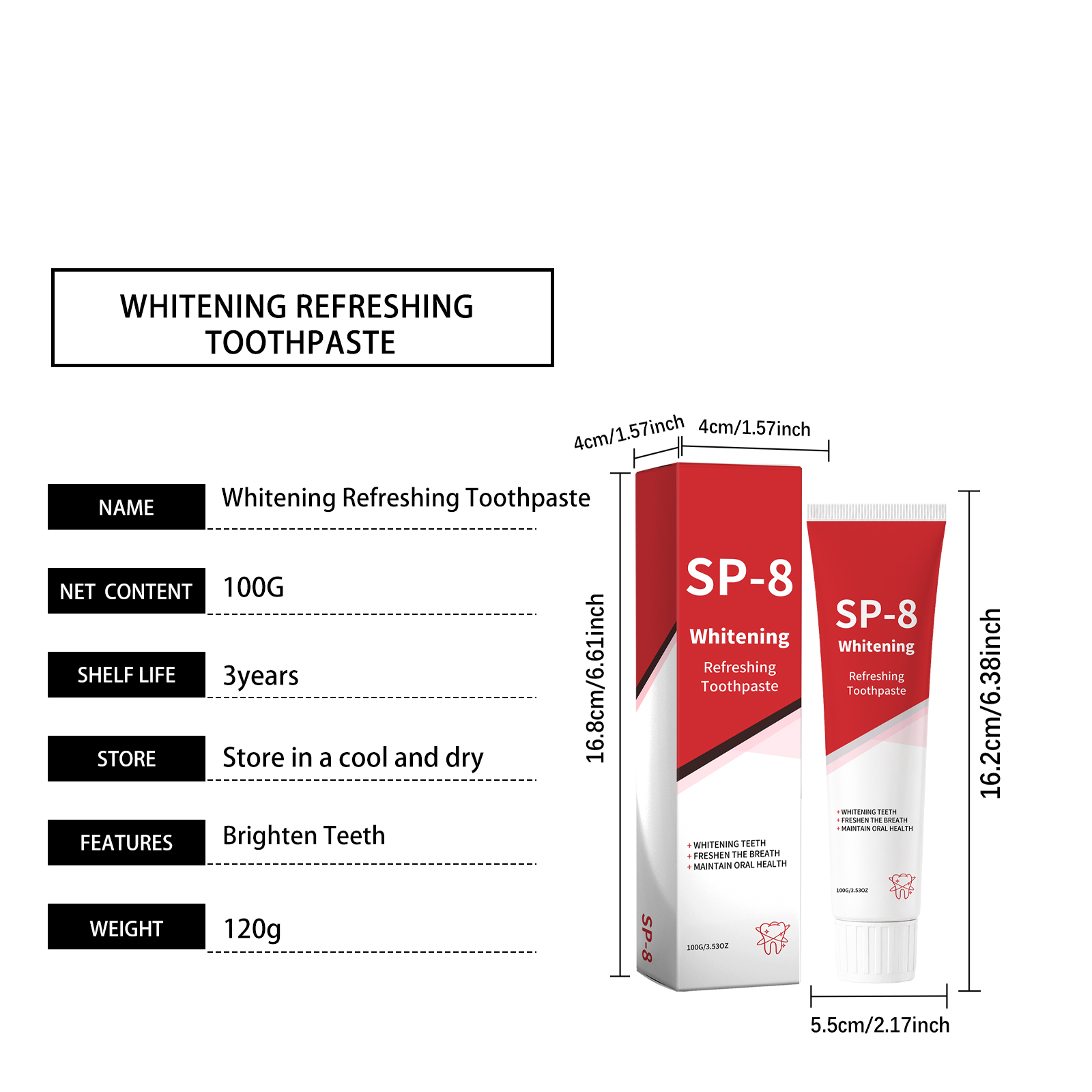 Fresh Breath Toothpaste Daily Mild Clean Care Remove Stains Clear Residues Oral Teeth Maintain