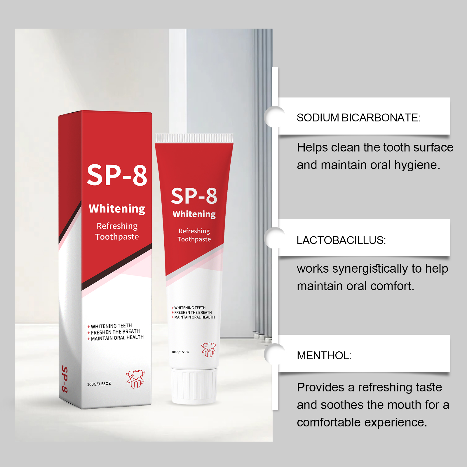 Fresh Breath Toothpaste Daily Mild Clean Care Remove Stains Clear Residues Oral Teeth Maintain