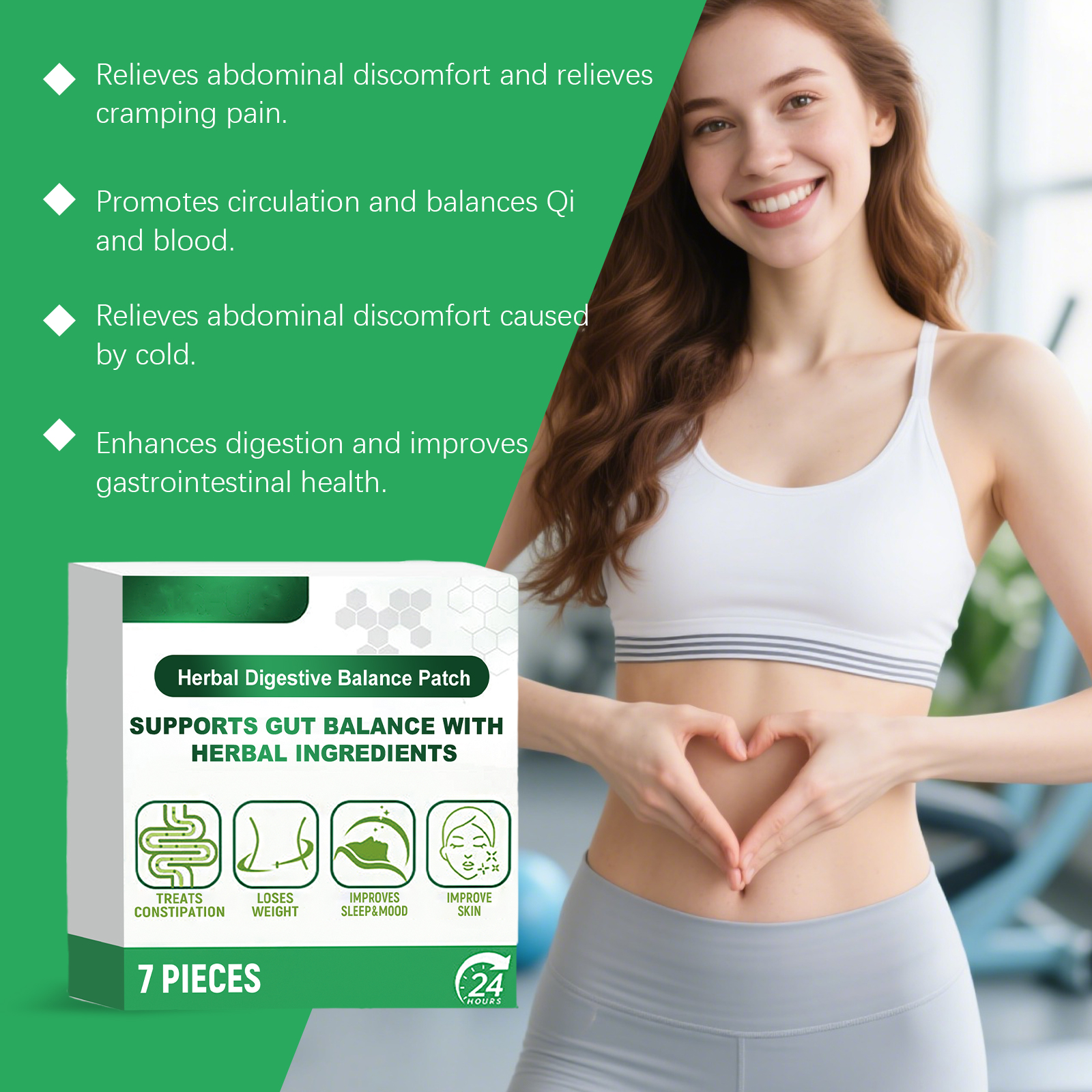 Herbal Balance Care Patch Daily Soft Body Nourish Boost Vitality Light Adhesive Sheet
