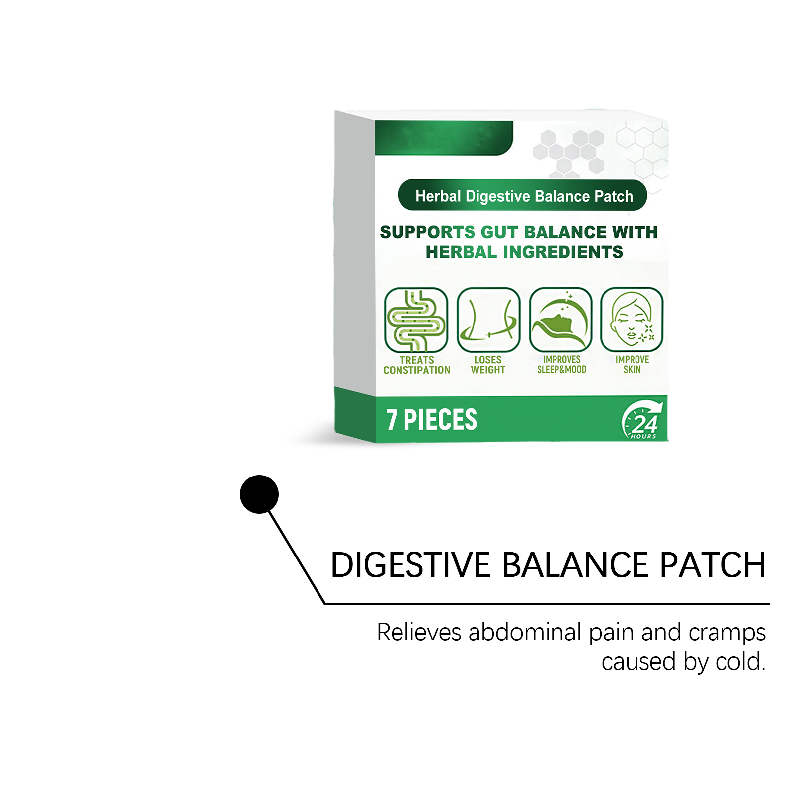 Herbal Balance Care Patch Daily Soft Body Nourish Boost Vitality Light Adhesive Sheet